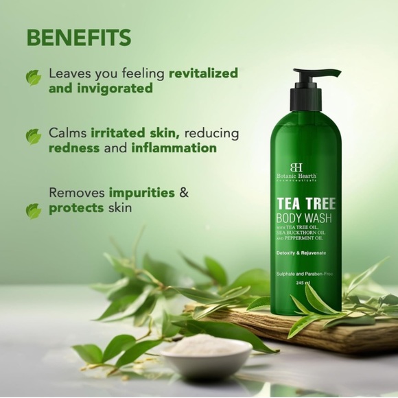 Botanic Hearth Tea Tree Body Wash - Picture 2 of 7